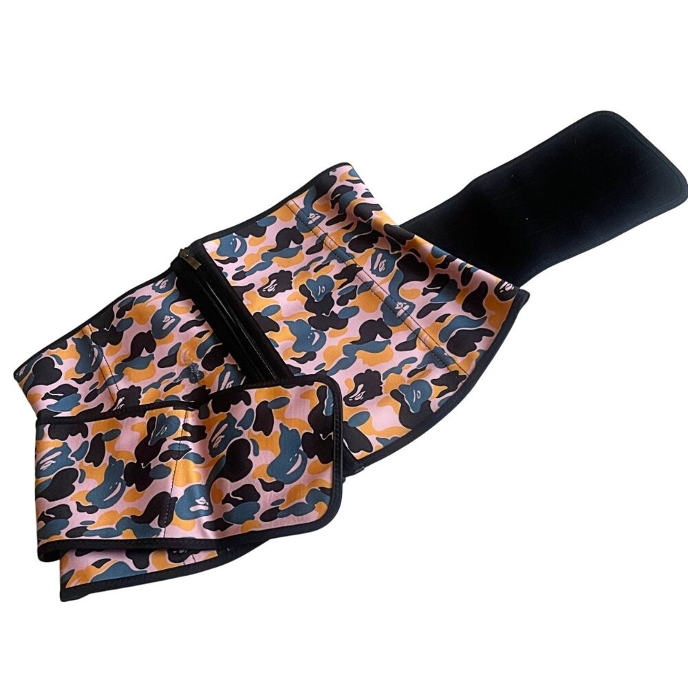 Plus Size Latex Camouflage Print Single Belt High Compression Waist Trainer 2XL - Picture 6 of 8